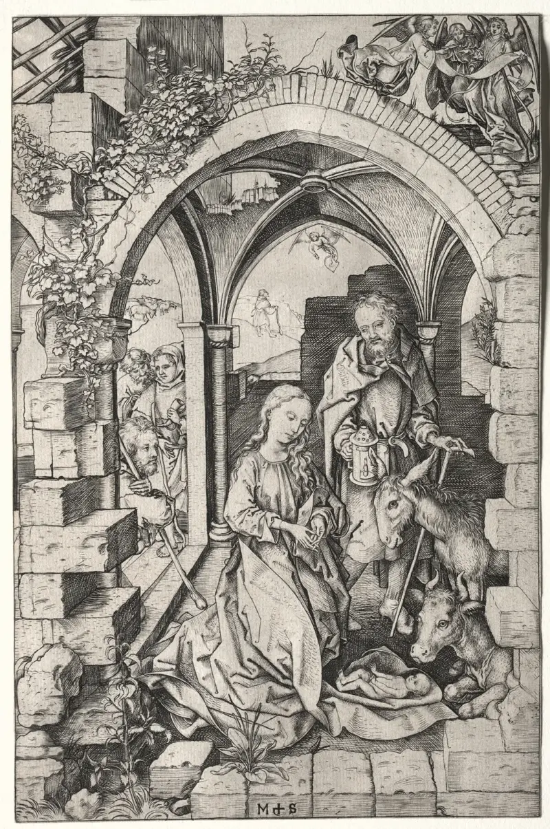 The Nativity, 1470 – nr 2 av Martin Schongauer