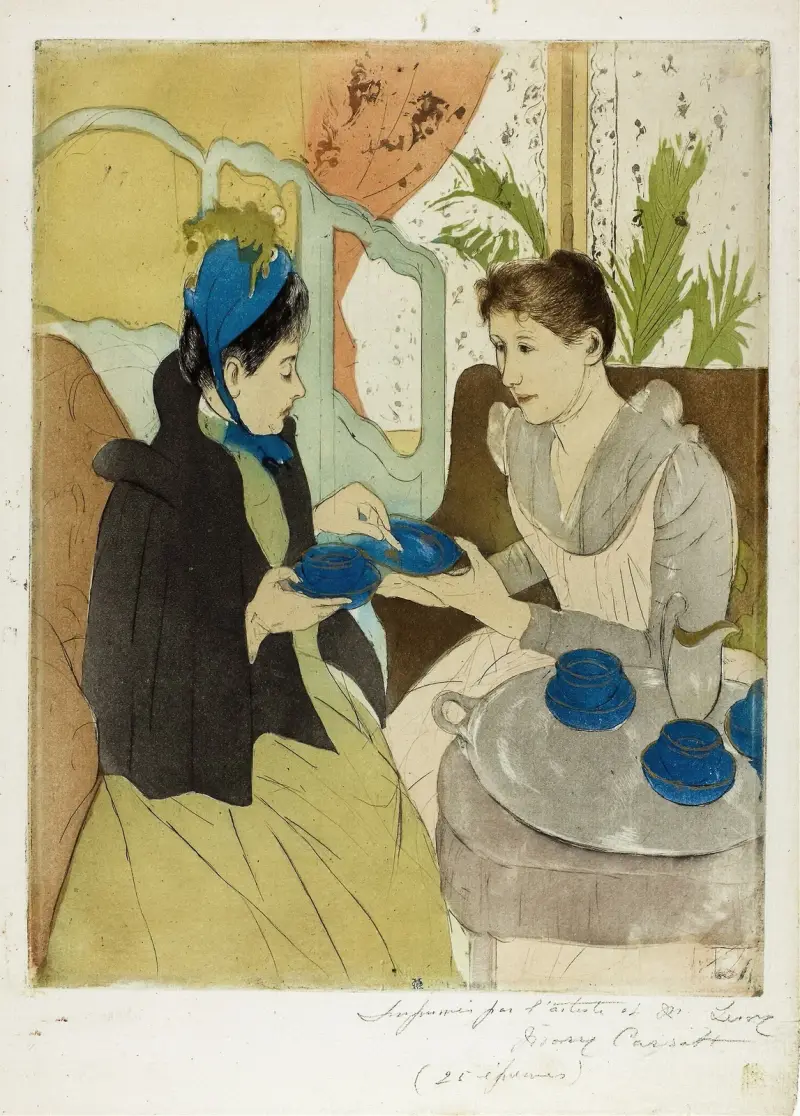 Afternoon Tea Party av Mary Cassatt