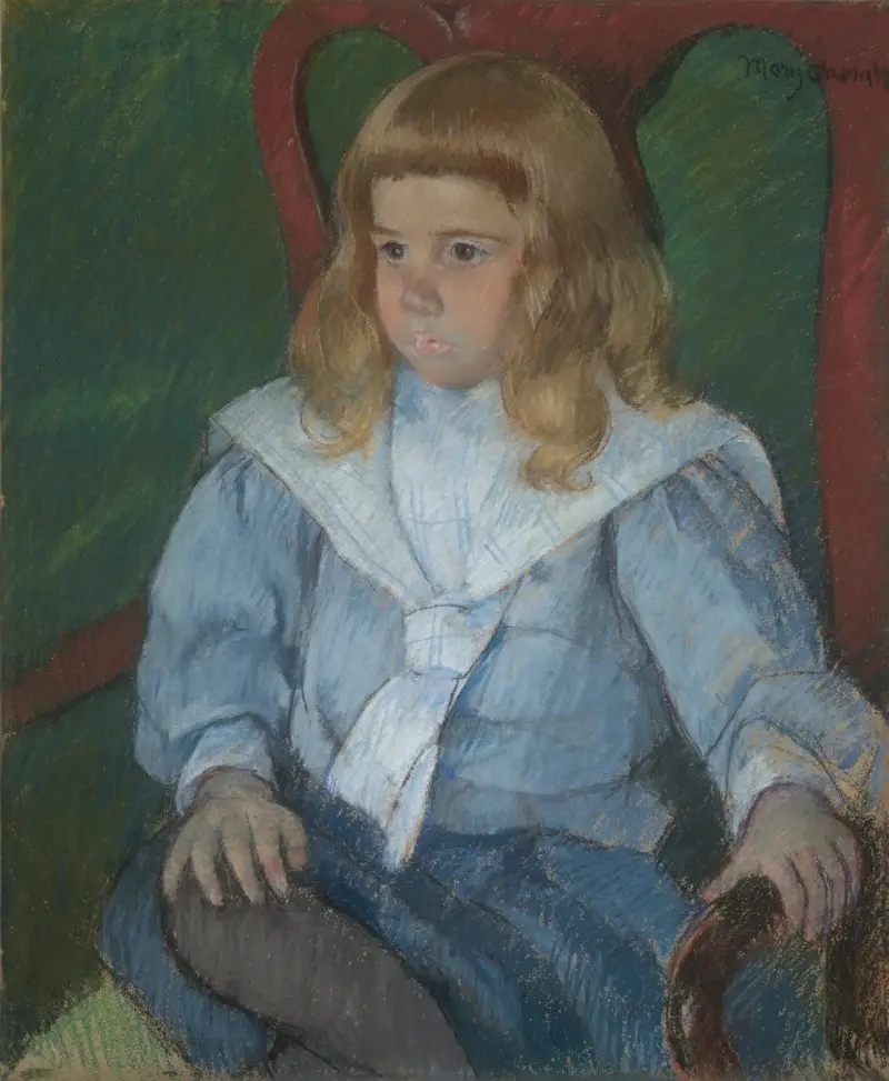 Junge mit goldenen Locken von Mary Cassatt