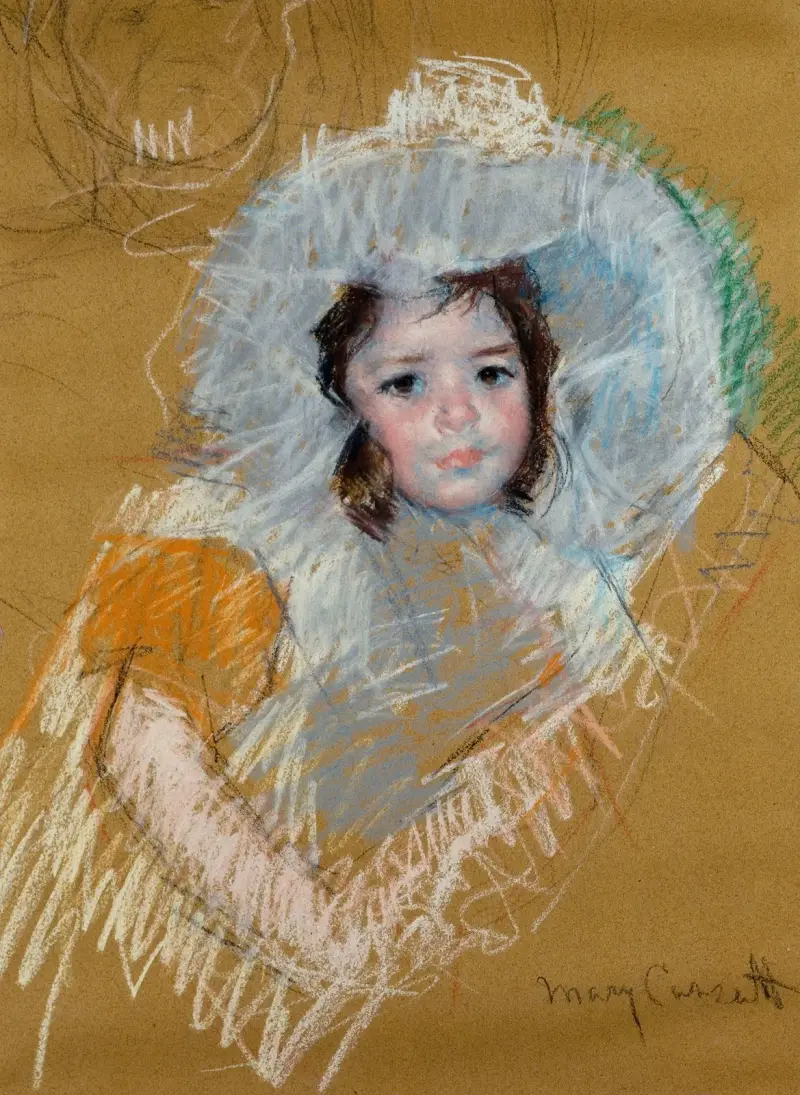 Buste de fillette av Mary Cassatt