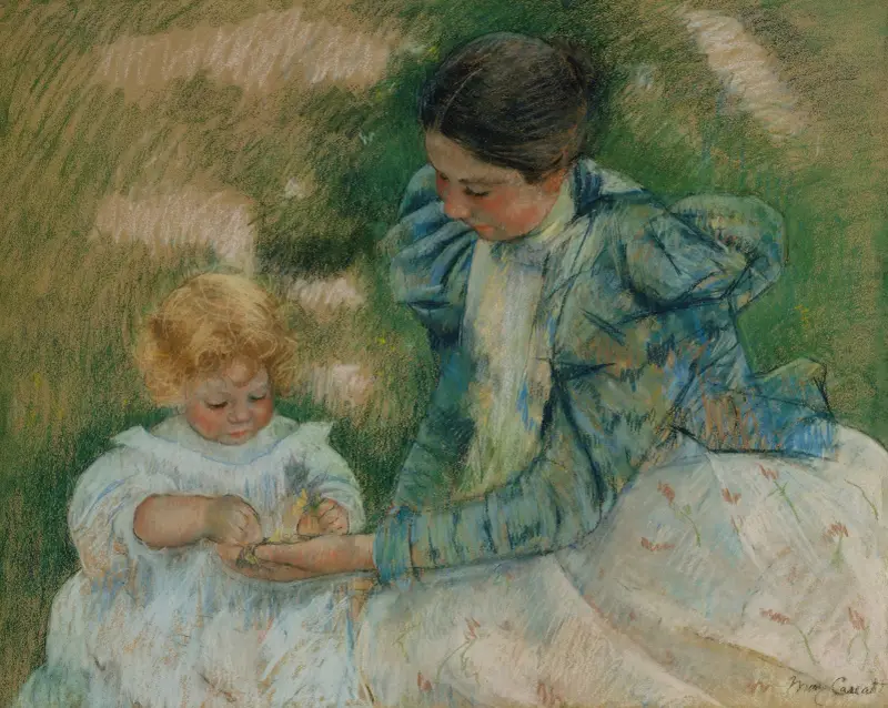 Mother Playing with Child av Mary Cassatt