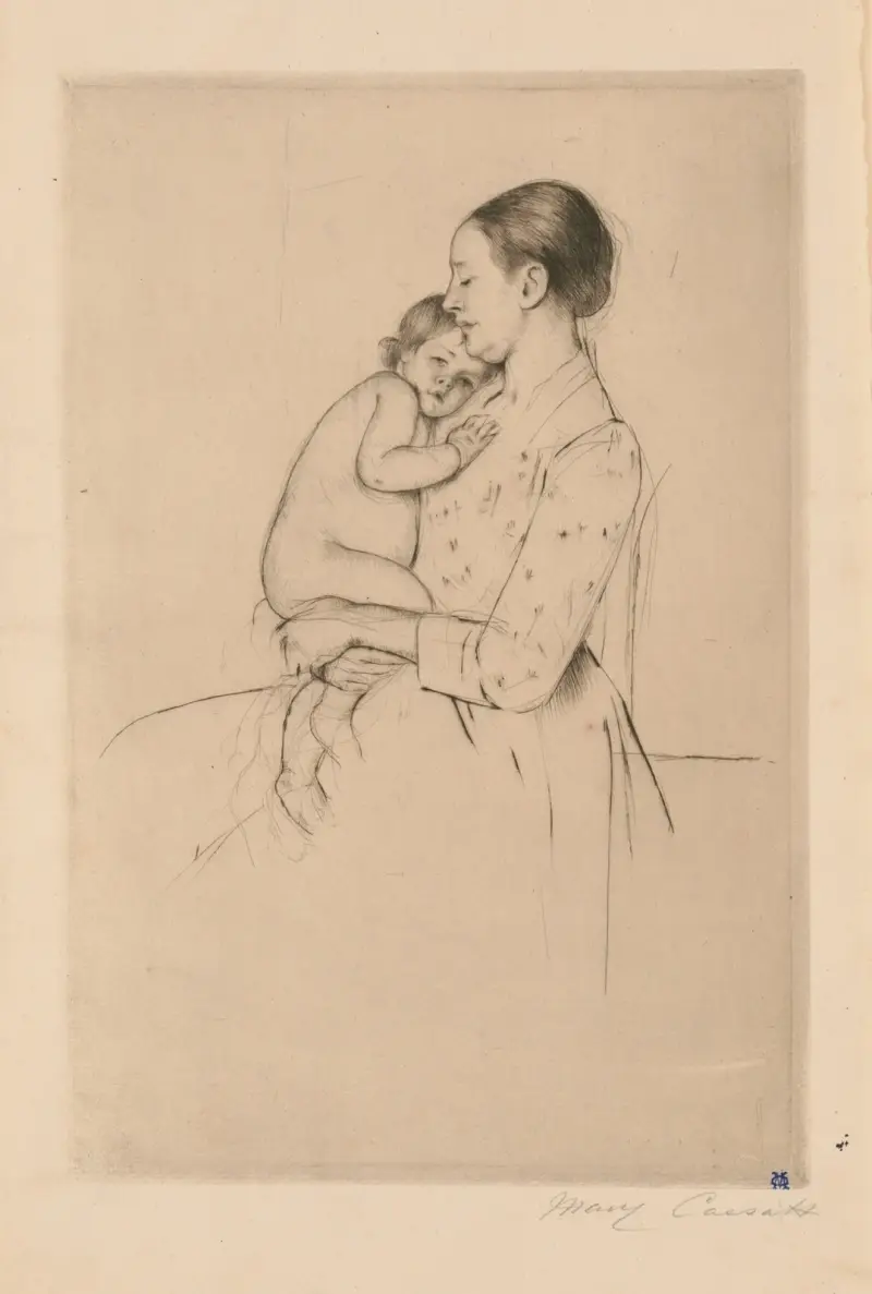 Quietude av Mary Cassatt