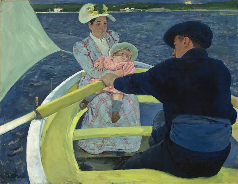 Przejażdżka łódką, Mary Cassatt