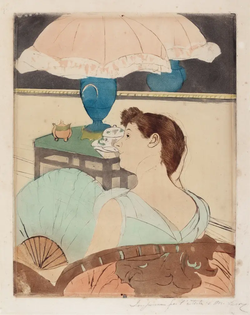Lampa, 1890, Mary Cassatt
