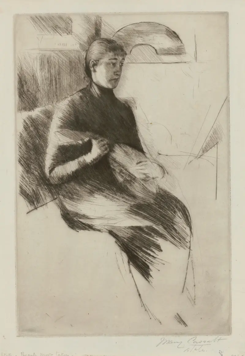 Hráč na mandolínu, Mary Cassatt
