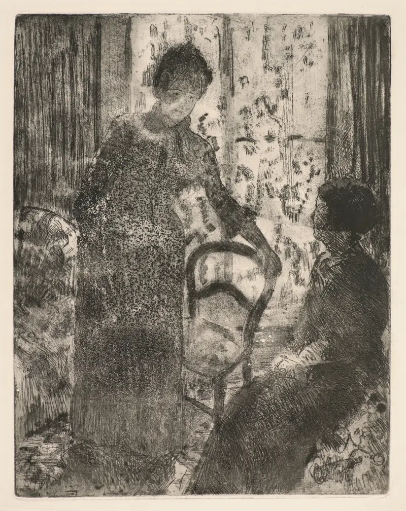 Návštěva, Mary Cassatt