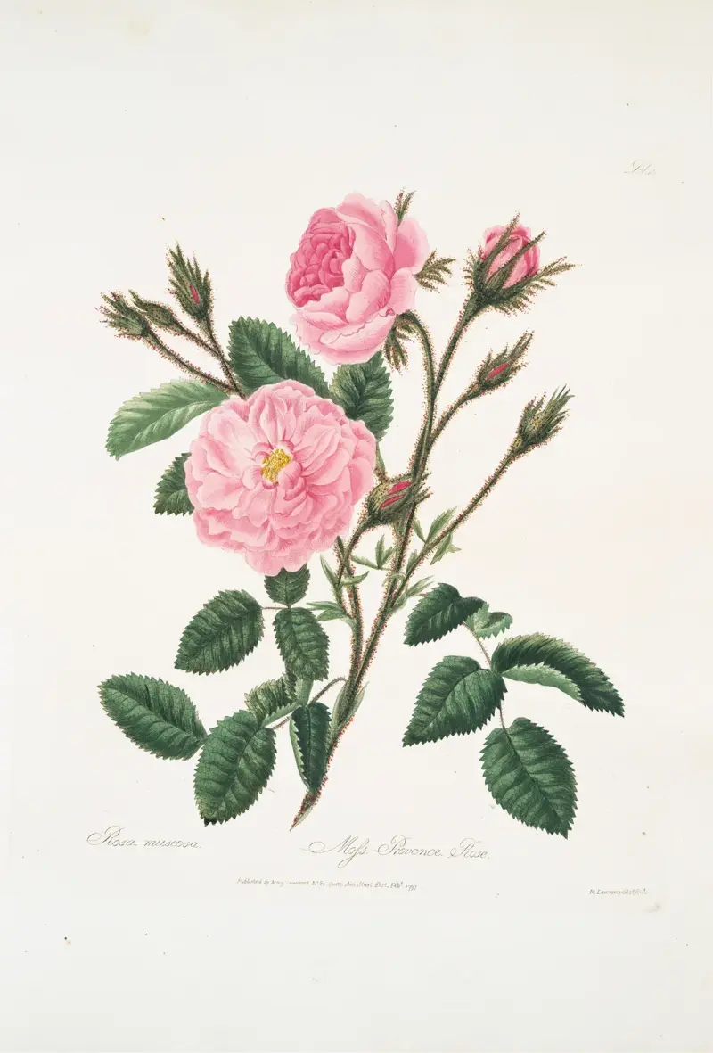 Rosa muscosa av Mary Lawrance