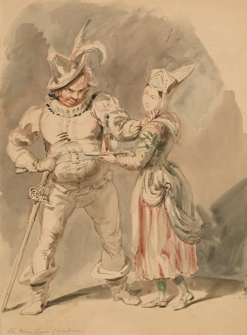 A scene from King Henry IV, pt. 2 or Merry wives av John Massey Wright