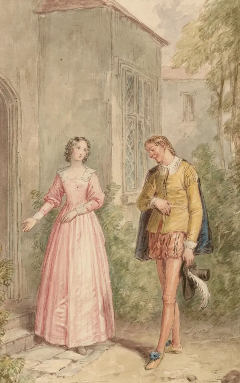 Illustration to Shakespeare’s Merry wives of Windsor – act 1, scene 1 – nr 2 av John Massey Wright