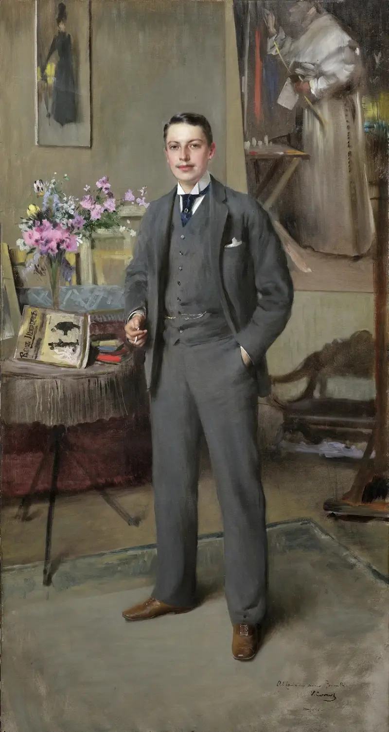Herrenportrait av Vittorio Matteo Corcos