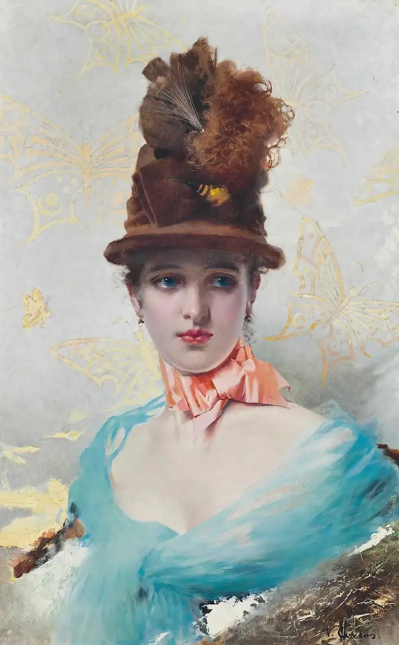 Eine elegante Dame von Vittorio Matteo Corcos