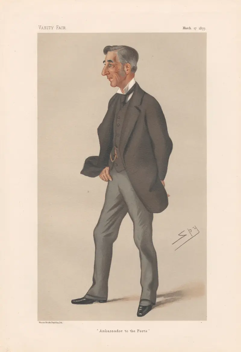 Ambassadör vid Porten – Sir Henry George Elliot, 17 mars 1877 av Leslie Matthew Ward