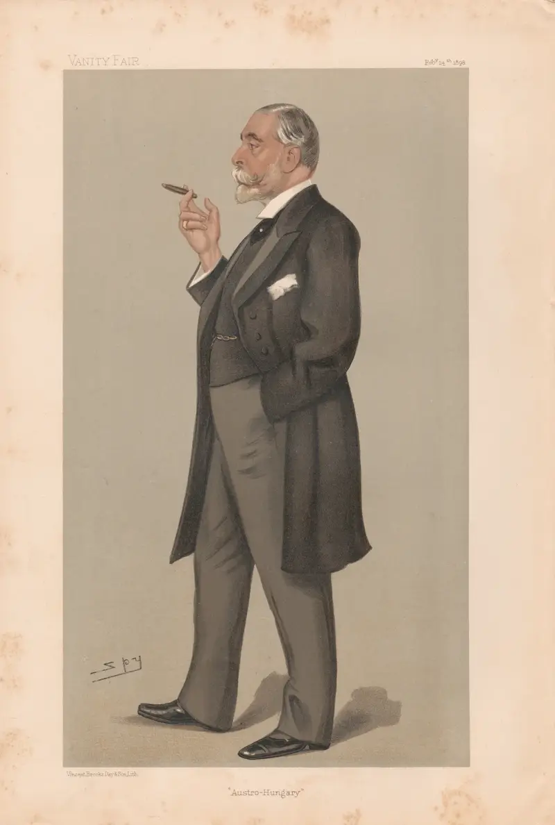 Englands ambassadörer; Österrike-Ungerns greve Franz Deym, 24 februari 1898 av Leslie Matthew Ward