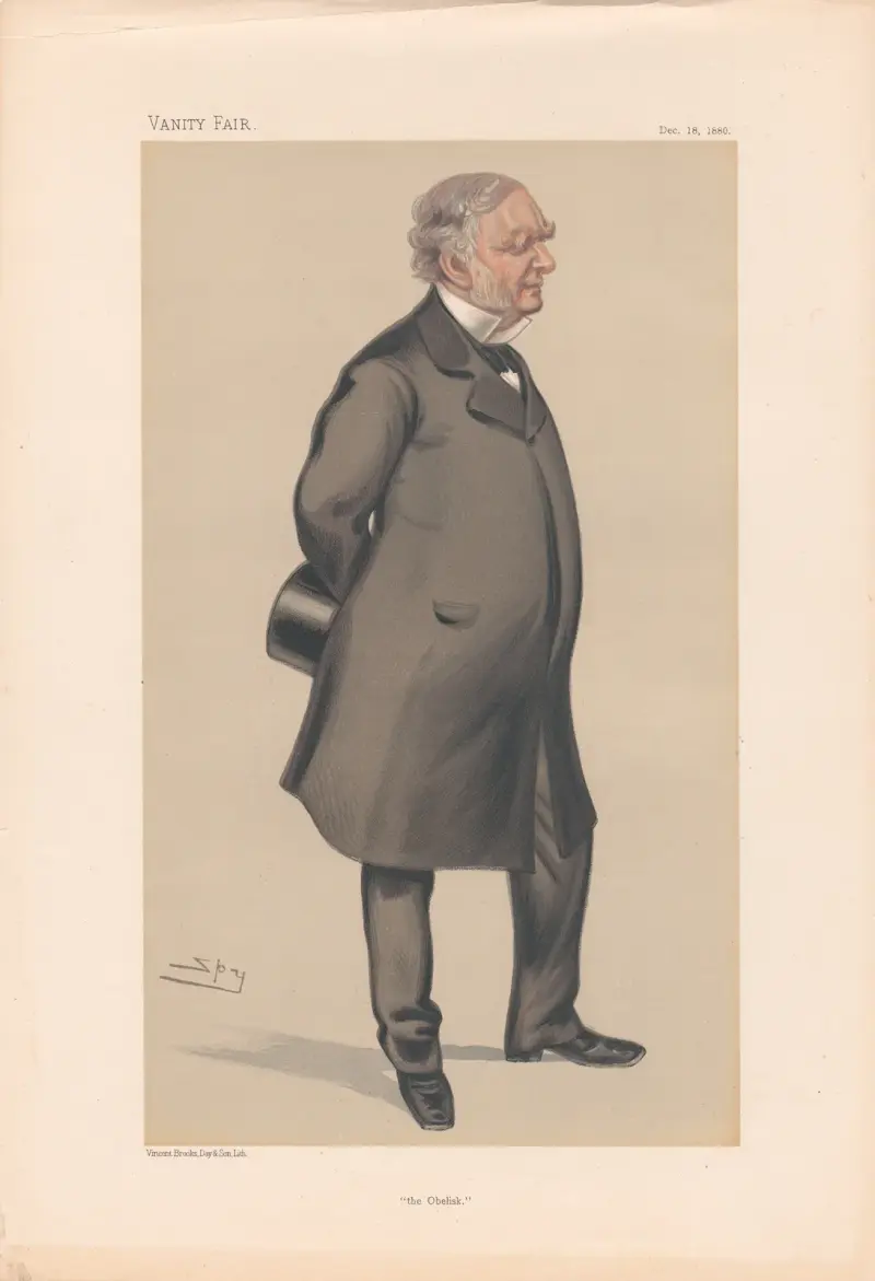 Arkitekter och ingenjörer. ”Obelisken”. Mr. Erasmus Wilson. 18 december 1880 av Leslie Matthew Ward
