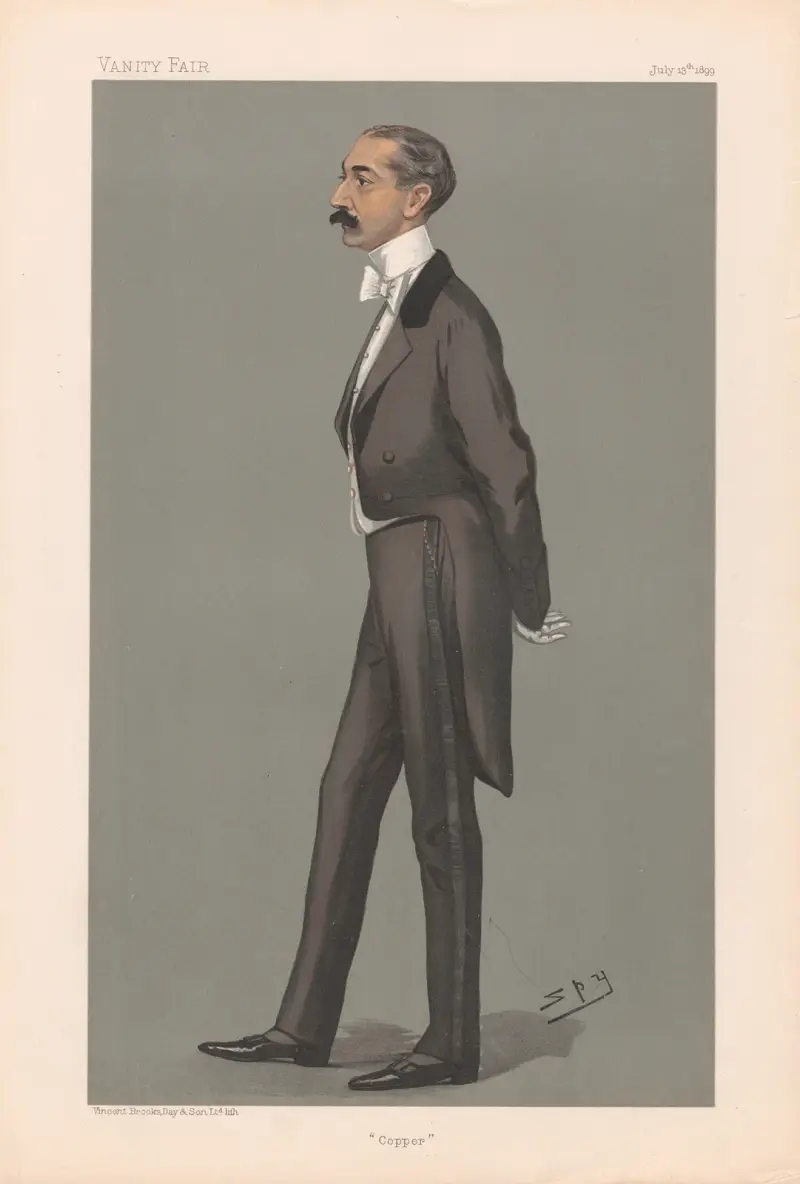 Bankirer och finansmän. 'Koppar'. Reginald Ward. 13 juli 1899 av Leslie Matthew Ward