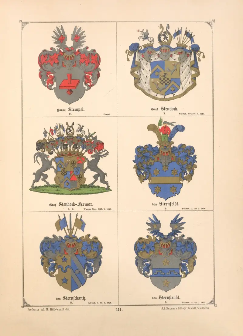 Baltiskt vapenregister, plansch 99 av Adolf Matthias Hildebrandt