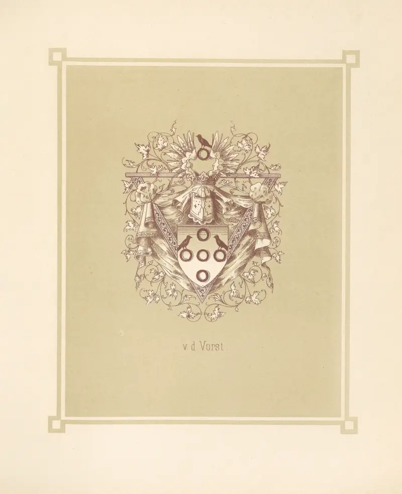 Heraldiskt alfabet, plansch 22 av Adolf Matthias Hildebrandt