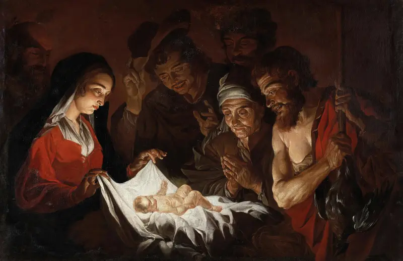 Pokłon pasterzy, Matthias Stom