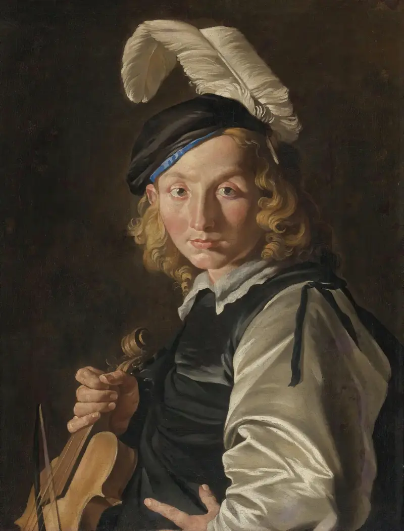 Mladý muž s houslemi, Matthias Stom