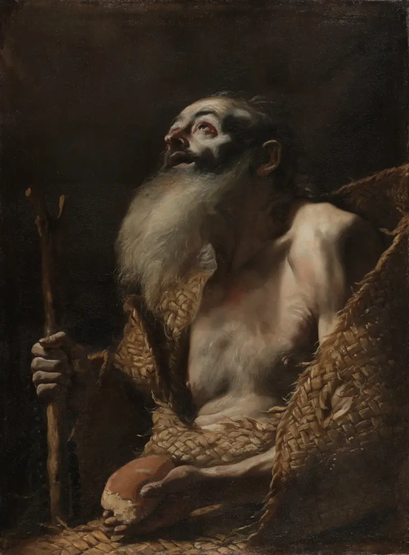 Saint Paul the Hermit, 1662 av Mattia Preti