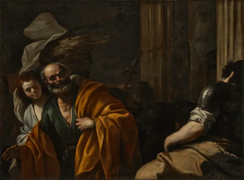 Frigivningen av aposteln Petrus av Mattia Preti