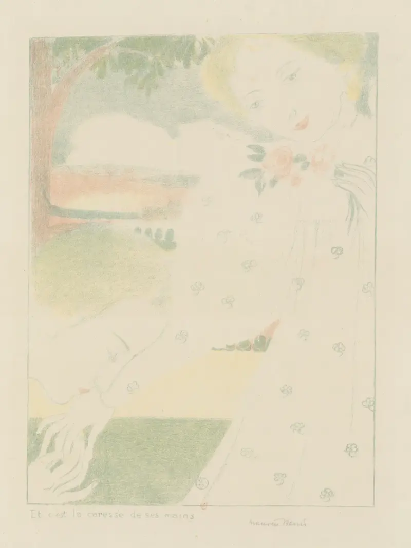 And it is the caress of her hands (Et c’est la caresse de ses mains) av Maurice Denis