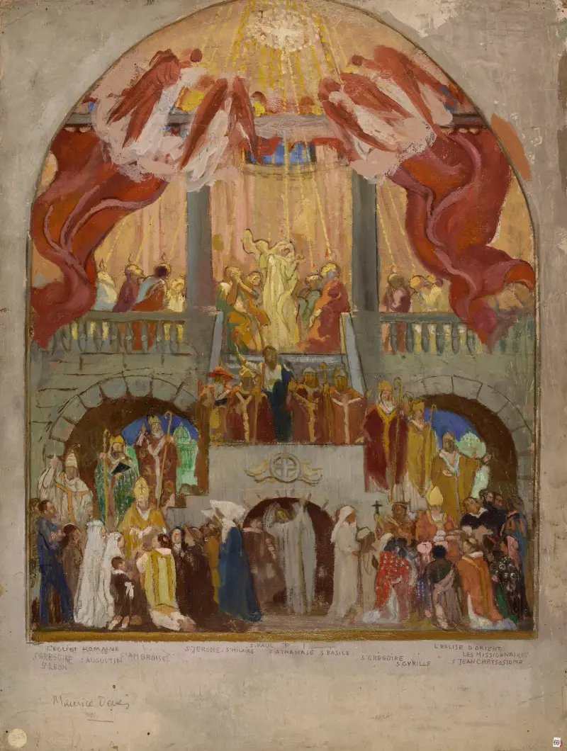 Pingsten, den romerska kyrkan, den östliga kyrkan av Maurice Denis