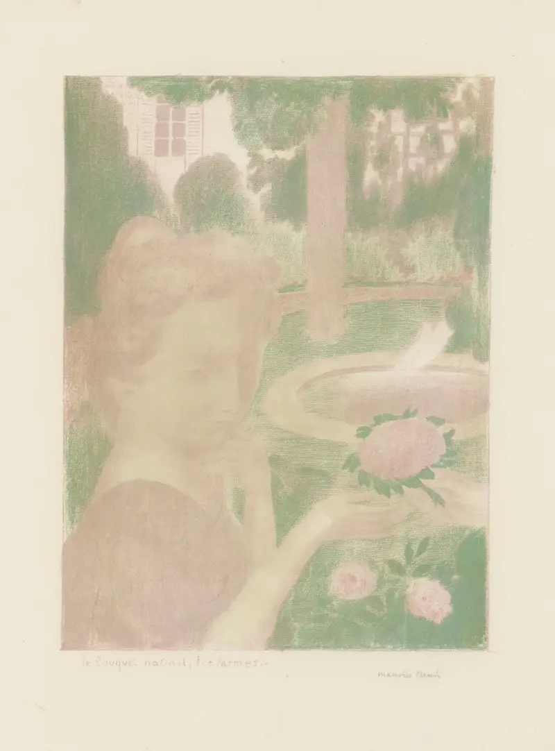 Morgonbukett, tårar av Maurice Denis