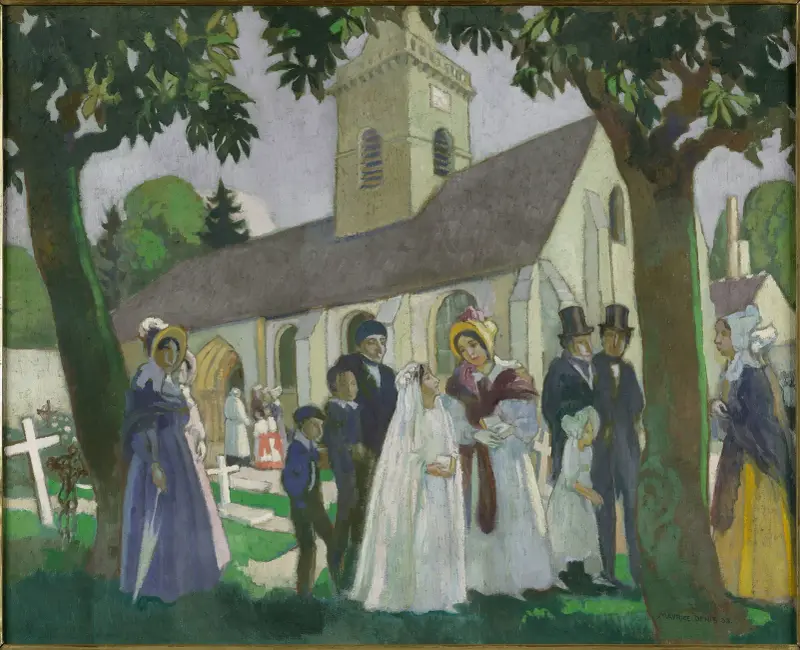 Léopoldines första kommunion i Fourqueux av Maurice Denis