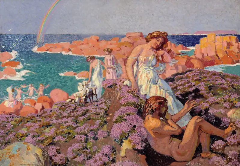 Ulysses With Calypso av Maurice Denis