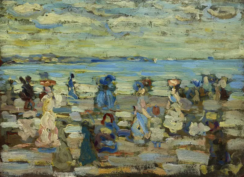 Plážová scéna, Maurice Prendergast