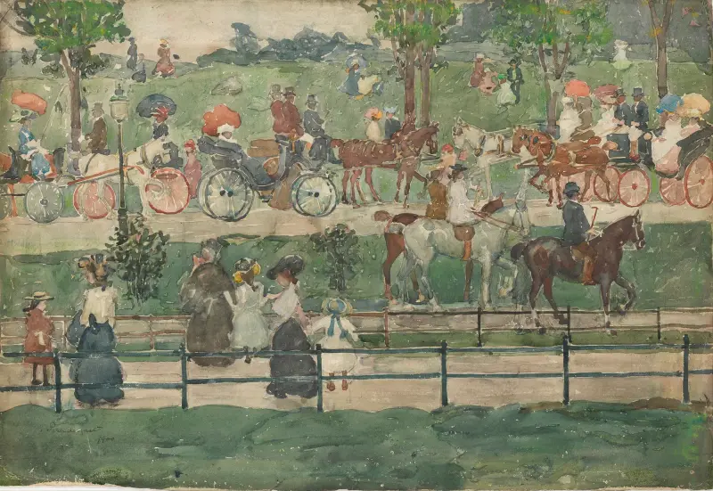 Central Park, 1900 av Maurice Prendergast