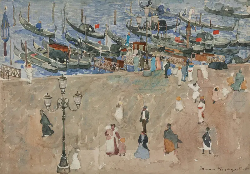 Szary dzień, Wenecja, Maurice Prendergast