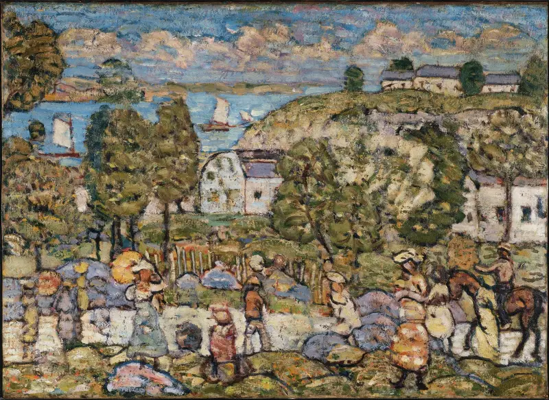 Landscape Near Nahant av Maurice Prendergast