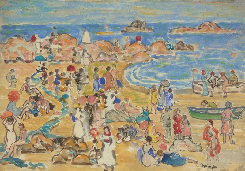 Vy längs New Englands kust av Maurice Prendergast