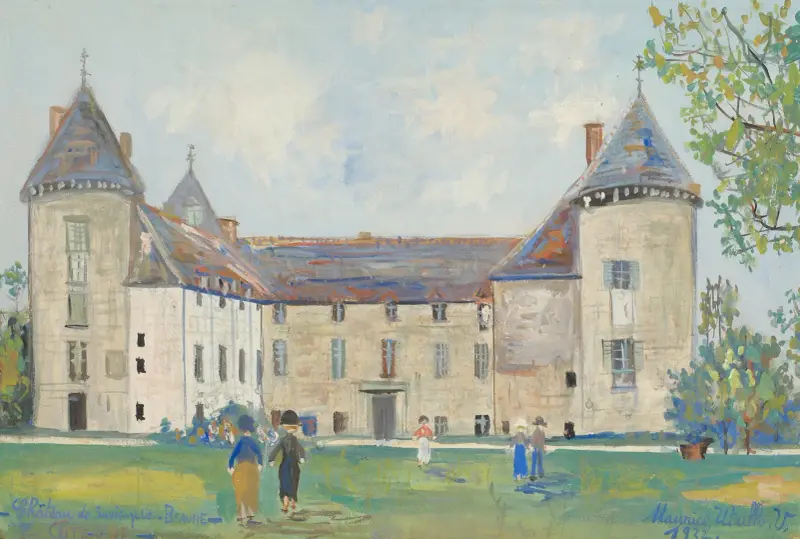 Schloss La Clayette in Savigny-lès-Beaune von Maurice Utrillo