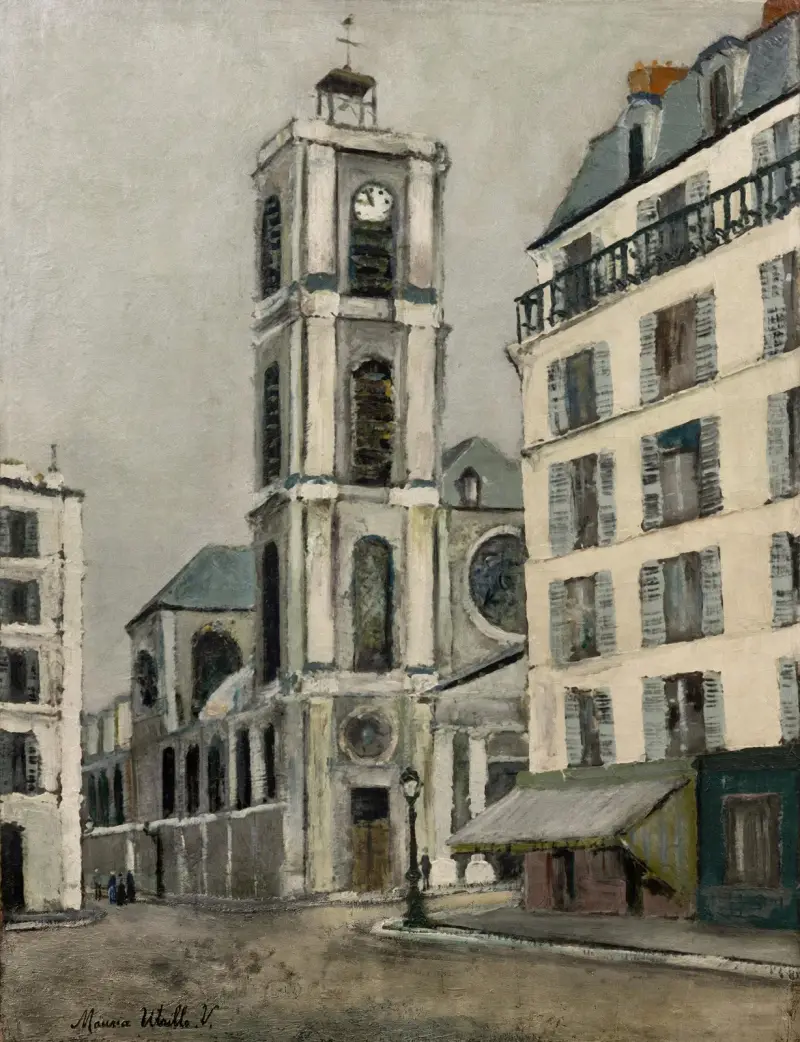 Kyrkan Saint-Jacques-du-Haut-Pas av Maurice Utrillo