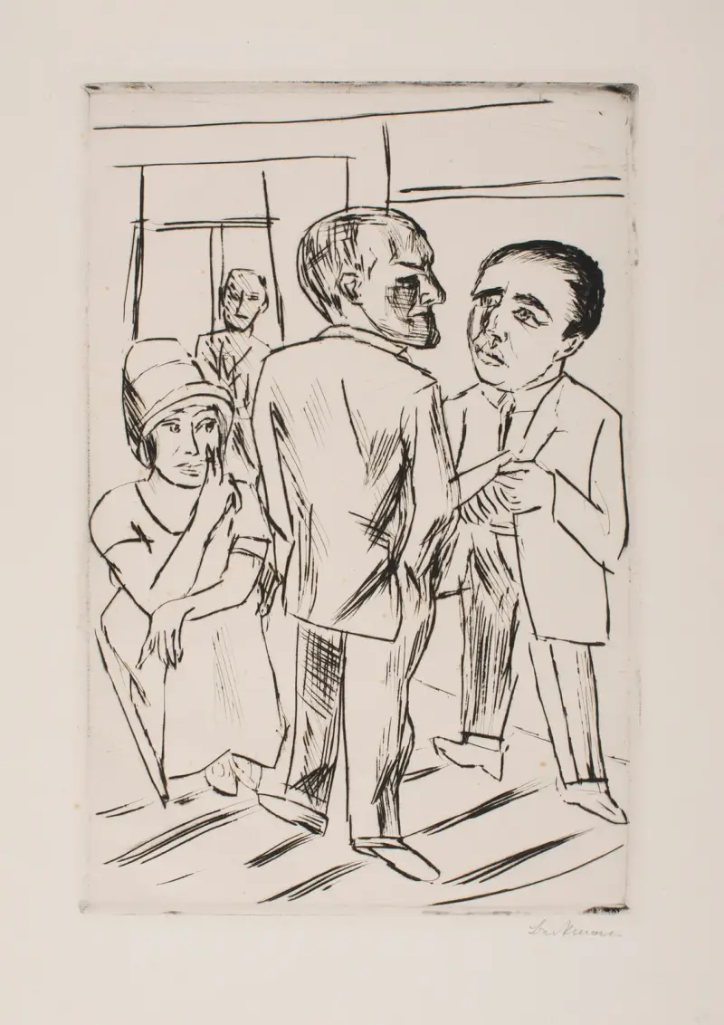 På hotellet (Dollarn), 1923 – nr 2 av Max Beckmann