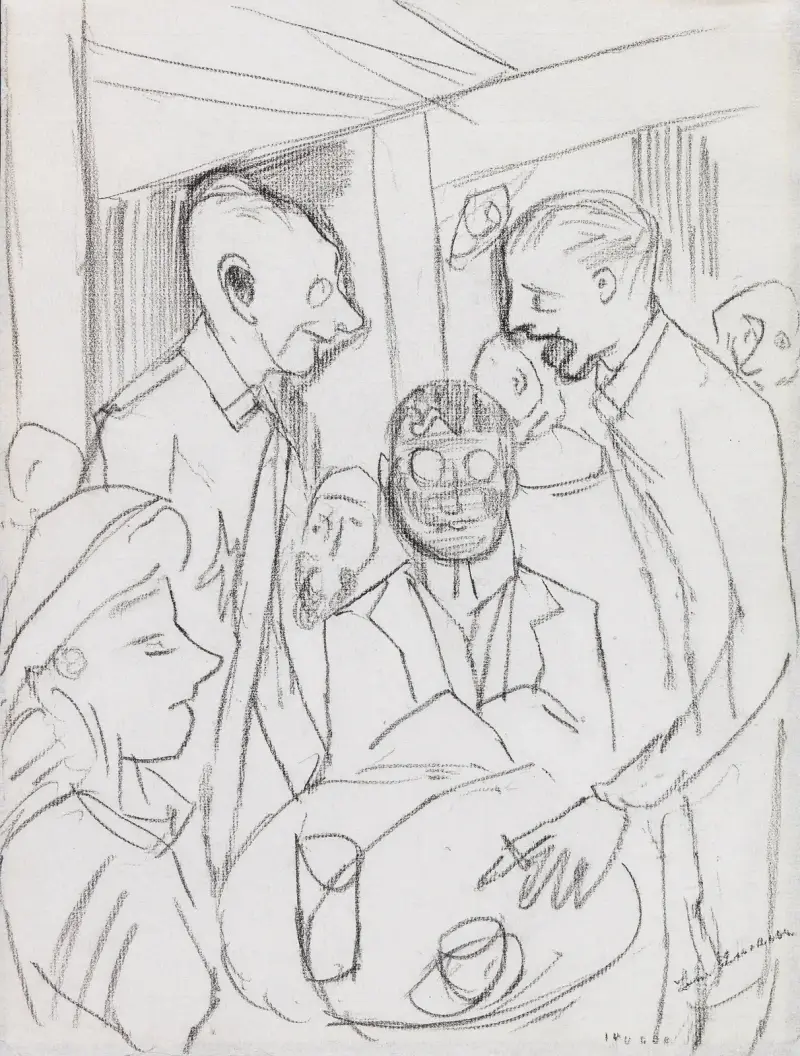 Kavárna, Max Beckmann