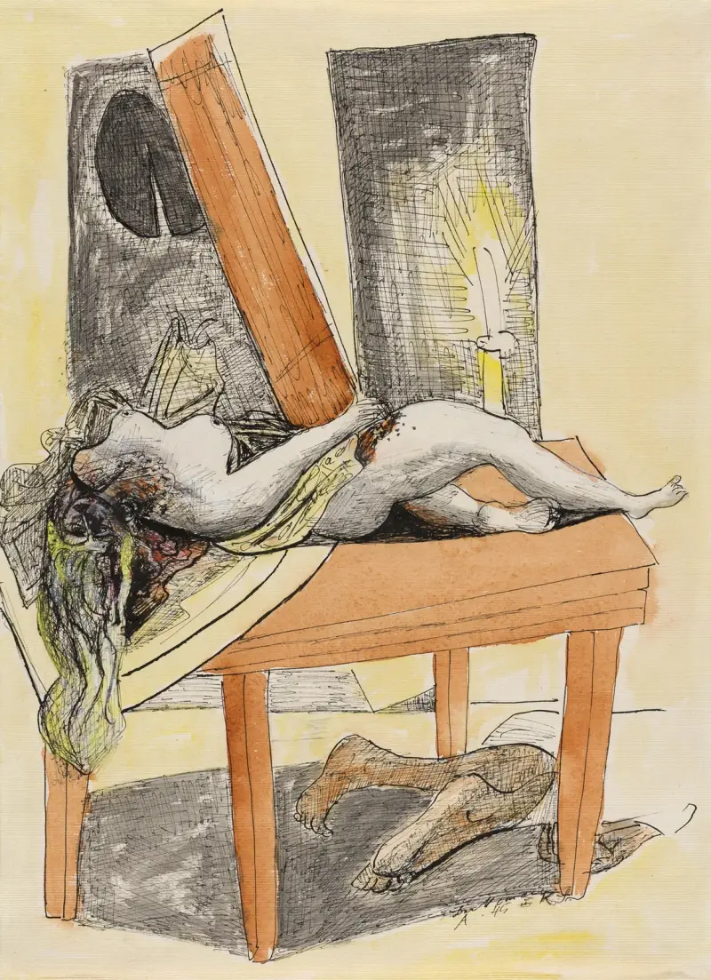 Der Mord, 1945 av Max Beckmann