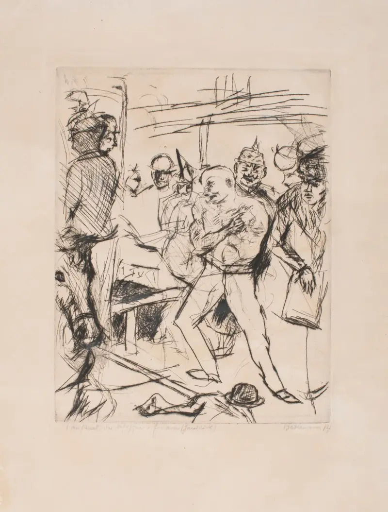 Pijany kaleka, Max Beckmann