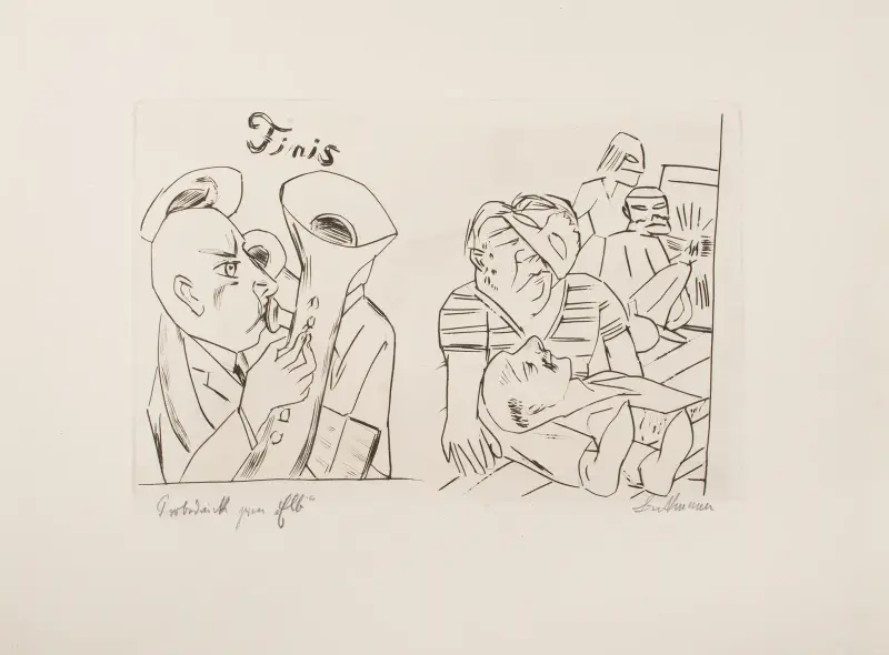 Ebbi; Illustrations for Act IV av Max Beckmann