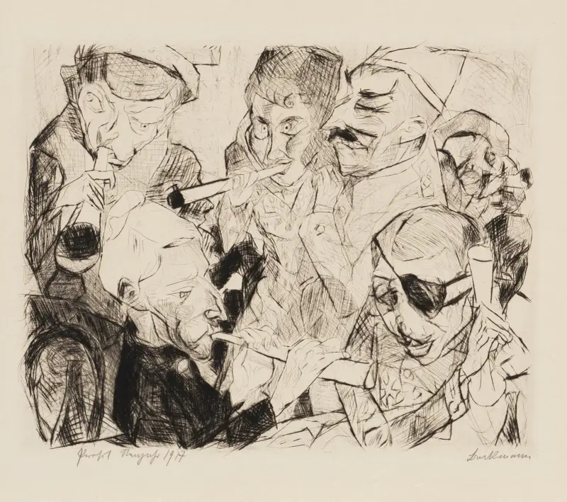 Gesichter Pl.03 av Max Beckmann