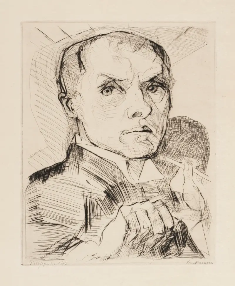 Ansikten, plansch 5 av Max Beckmann
