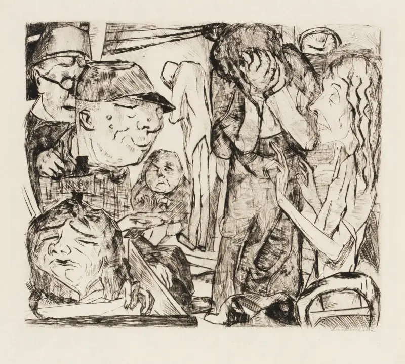 Gesichter Pl.08 av Max Beckmann