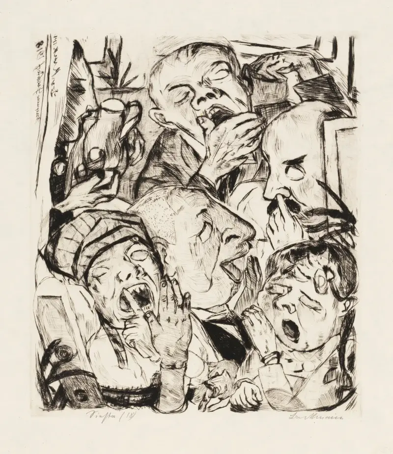 Gesichter Pl.09 av Max Beckmann