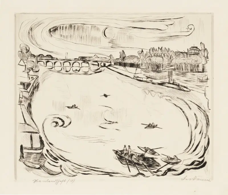Ansikten, plansch 10 av Max Beckmann