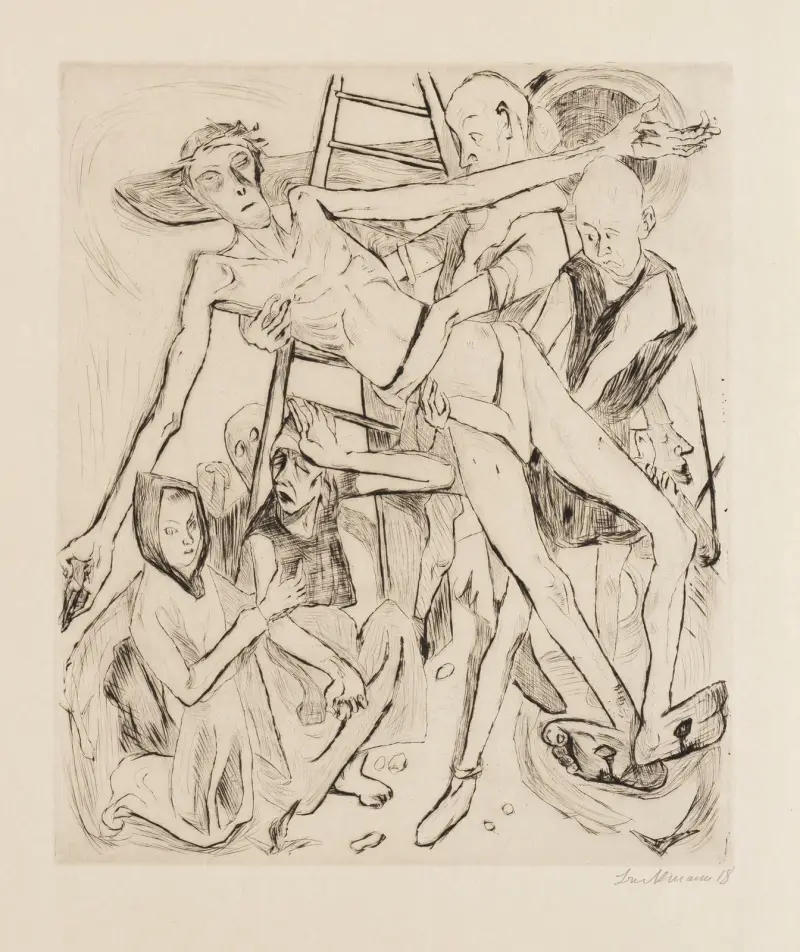 Gesichter Pl.16 av Max Beckmann