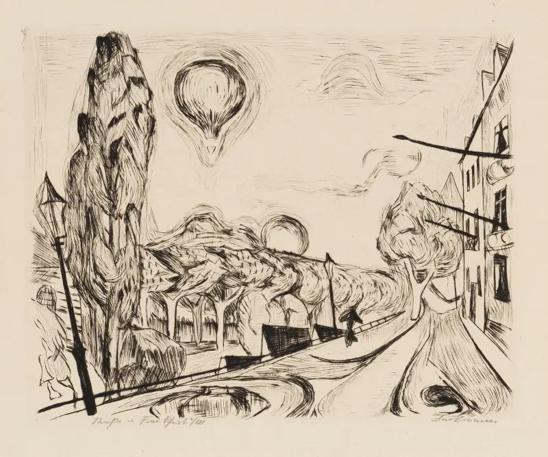 Gesichter Pl.18 av Max Beckmann
