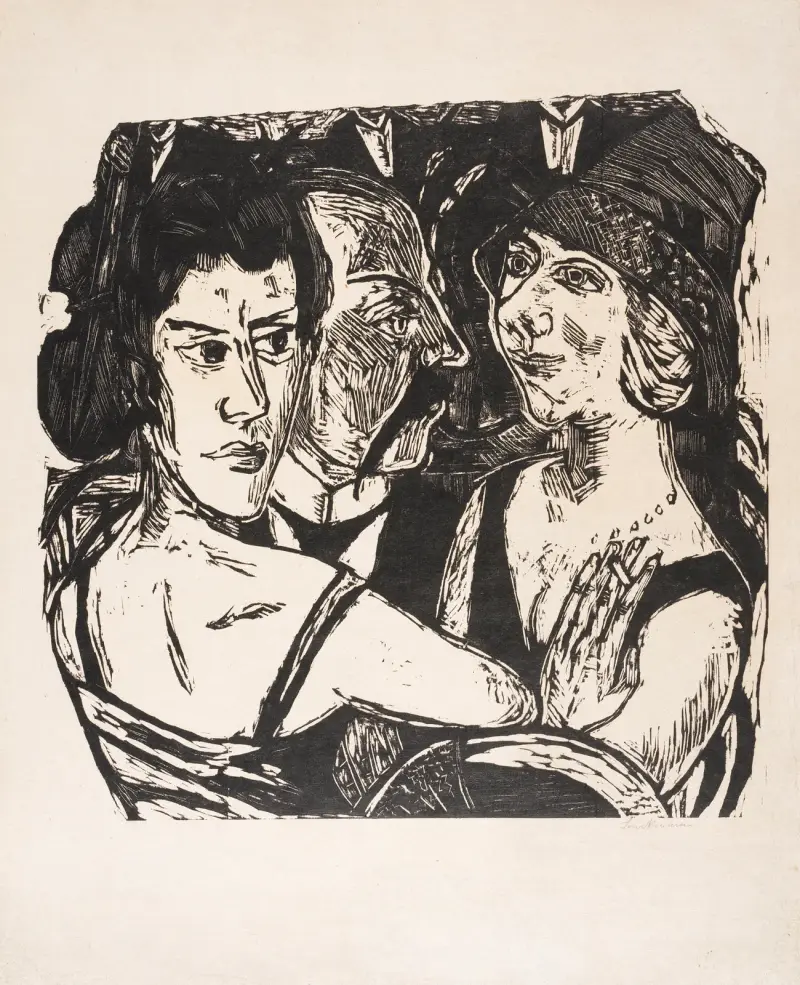 Skupinový portrét Edenbar, Max Beckmann